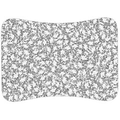 Bacterias Drawing Black And White Pattern Velour Seat Head Rest Cushion by dflcprintsclothing