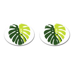 Monstera  Cufflinks (oval) by ConteMonfrey