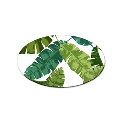 Banana Leaves Tropical Sticker Oval (10 Pack) by ConteMonfrey