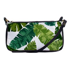 Banana Leaves Tropical Shoulder Clutch Bag by ConteMonfrey