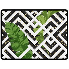 Modern Garden Double Sided Fleece Blanket (large) 