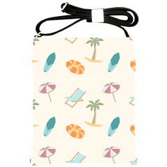 Cool Summer Pattern - Beach Time!   Shoulder Sling Bag by ConteMonfrey