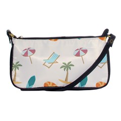 Cool Summer Pattern - Beach Time!   Shoulder Clutch Bag by ConteMonfrey