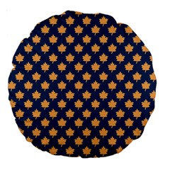 Oh Canada - Maple Leaves Large 18  Premium Round Cushions by ConteMonfrey