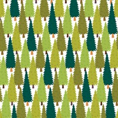 Pine Trees   Play Mat (square) by ConteMonfrey