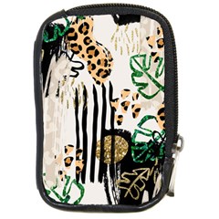 Modern Jungle Compact Camera Leather Case by ConteMonfrey