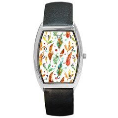 Watercolor Nature Glimpse  Barrel Style Metal Watch by ConteMonfrey