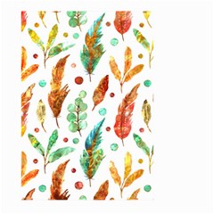 Watercolor Nature Glimpse  Large Garden Flag (two Sides) by ConteMonfrey