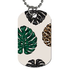 Colorful Monstera  Dog Tag (two Sides) by ConteMonfrey