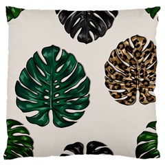Colorful Monstera  Large Cushion Case (one Side) by ConteMonfrey