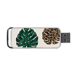 Colorful Monstera  Portable USB Flash (One Side)