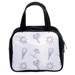 Doodles - Beach Time! Classic Handbag (two Sides) by ConteMonfrey