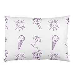 Doodles - Beach Time! Pillow Case (two Sides) by ConteMonfrey