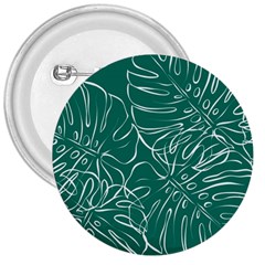 Tropical Monstera  3  Buttons by ConteMonfrey