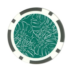 Tropical Monstera  Poker Chip Card Guard (10 Pack) by ConteMonfrey