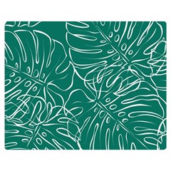 Tropical Monstera  Double Sided Flano Blanket (medium)  by ConteMonfrey