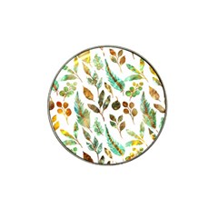 Leaves And Feathers - Nature Glimpse Hat Clip Ball Marker by ConteMonfrey