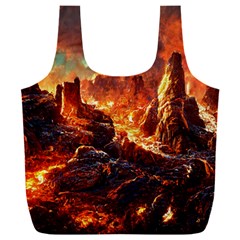 Vulcanic Landscape Vulcano Nature Full Print Recycle Bag (xxxl) by Wegoenart