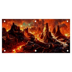 Vulcanic Landscape Vulcano Nature Banner And Sign 6  X 3  by Wegoenart