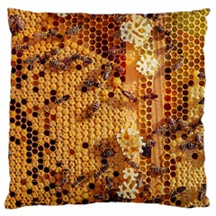 Insect Macro Honey Bee Animal Large Cushion Case (One Side)