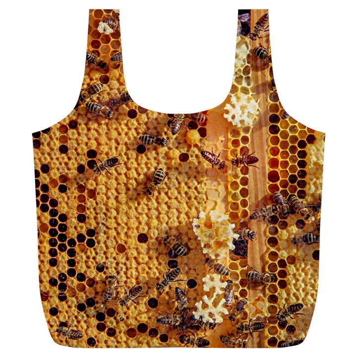 Insect Macro Honey Bee Animal Full Print Recycle Bag (XL)