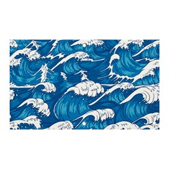 Storm Waves Seamless Pattern Raging Ocean Water Sea Wave Vintage Japanese Storms Print Illustration Banner And Sign 5  X 3 