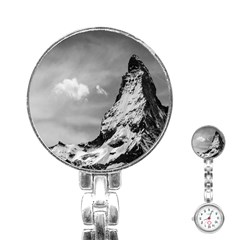 Matterhorn Switzerland Mountain Nature Stainless Steel Nurses Watch by Wegoenart