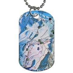 Map Zermatt The Alps Matterhorn Switzerland Mountain Nature Dog Tag (one Side) by Wegoenart