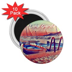 Boats On Lake Garda 2 25  Magnets (10 Pack)  by ConteMonfrey