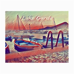 Boats On Lake Garda Small Glasses Cloth by ConteMonfrey