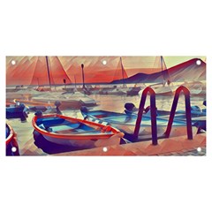 Boats On Lake Garda Banner And Sign 6  X 3  by ConteMonfrey