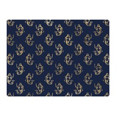 Gold Mermaids Silhouettes Double Sided Flano Blanket (mini)  by ConteMonfrey