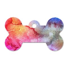 Unicorn Clouds Dog Tag Bone (one Side) by ConteMonfrey