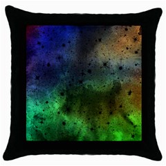 Tye Dye Vibing Throw Pillow Case (black)