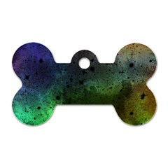 Tye Dye Vibing Dog Tag Bone (one Side) by ConteMonfrey