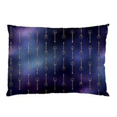 Trident On Blue Ocean  Pillow Case (two Sides) by ConteMonfrey