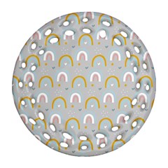 Rainbow Pattern Ornament (round Filigree) by ConteMonfrey