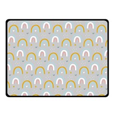 Rainbow Pattern Double Sided Fleece Blanket (small)  by ConteMonfrey