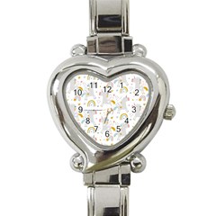 Unicorns rainbow Heart Italian Charm Watch