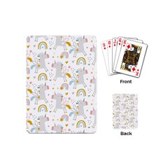 Unicorns Rainbow Playing Cards Single Design (mini) by ConteMonfrey