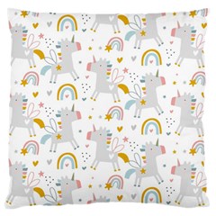 Unicorns Rainbow Large Cushion Case (two Sides) by ConteMonfrey