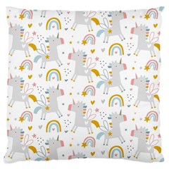 Unicorns Rainbow Standard Flano Cushion Case (two Sides) by ConteMonfrey