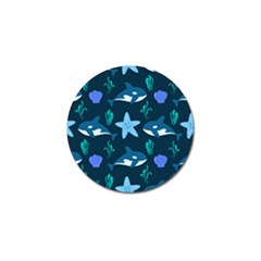 Whale And Starfish  Golf Ball Marker (10 Pack) by ConteMonfrey