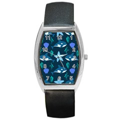 Whale And Starfish  Barrel Style Metal Watch by ConteMonfrey