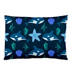 Whale and starfish  Pillow Case (Two Sides) Front