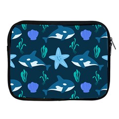 Whale And Starfish  Apple Ipad 2/3/4 Zipper Cases by ConteMonfrey