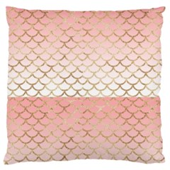 Mermaid Ombre Scales  Standard Flano Cushion Case (one Side) by ConteMonfrey