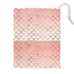 Mermaid Ombre Scales  Drawstring Pouch (4xl) by ConteMonfrey