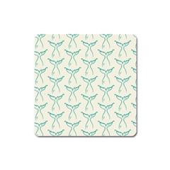 Blue Mermaid Tail Clean Square Magnet by ConteMonfrey