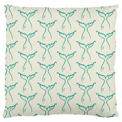 Blue Mermaid Tail Clean Large Cushion Case (two Sides) by ConteMonfrey